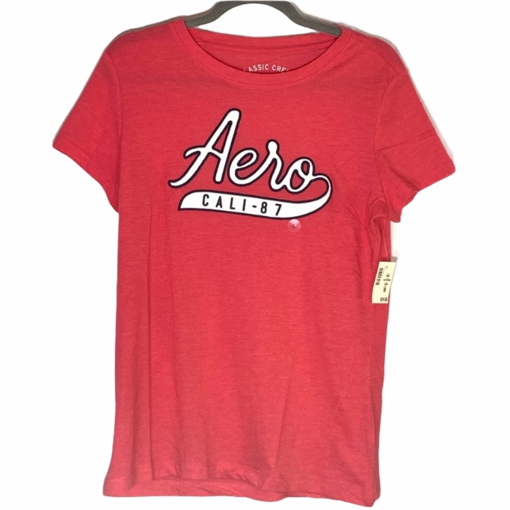 NWT. Aeropostale graphic tee. Coral crew neck